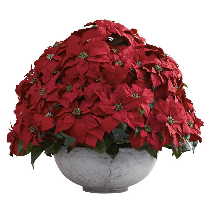 Giant Poinsettia Arrangement w/Decorative Planter