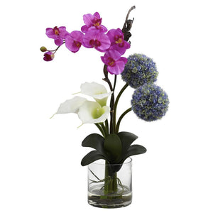Calla, Orchid & Ball flower Arrangement