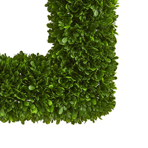 17" Tea Leaf Square Wreath UV Resistant (Indoor / Outdoor)