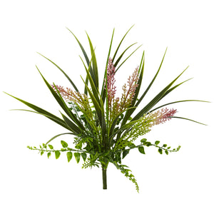 11" Grass and Fern Artificial Plant (Set of 12) - 2
