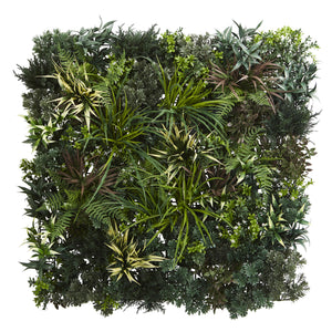 3’ x 3’ Greens & Fern Artificial Living Wall UV Resist (Indoor/Outdoor) - Home Staging Warehouse