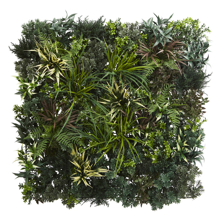 3’ x 3’ Greens & Fern Artificial Living Wall UV Resist (Indoor/Outdoor)