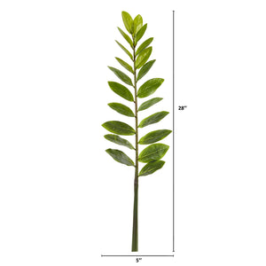 28” Zamioculcas Artificial Flower Stem (Set Of 6)