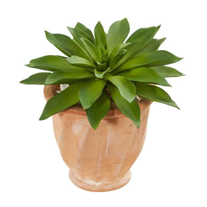 Giant Succulent Artificial Plant In Terra Cotta Planter