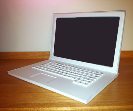 Laptop Prop - Matte White – Home Staging Warehouse